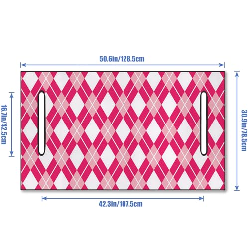 Golf Cart Seat Covers Golf Cart Seat Towel Blanket Group - color: Pink Diamond Grid