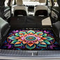 Universal Car Trunk Mat 29" x 39", Vibrant Datura All Weather Trunk Protection Cargo Liner, Durable Cargo Mat Rear Trunk Liner, Stylish Vehicle Interior Accessories Suitable for Most Car Models - color: Vibrant Datura