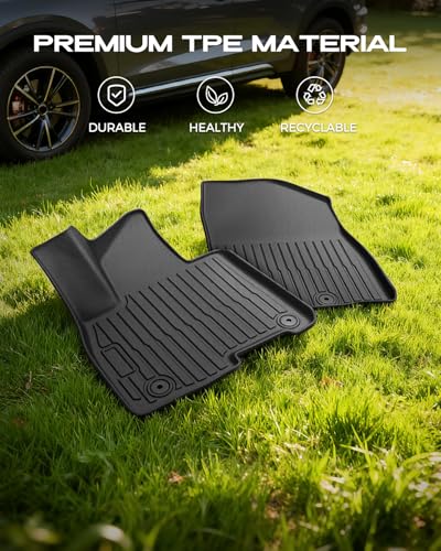 TAPTES for Hyundai Palisade Hybrid Floor Mats 2026, All Weather Car Floor Liners Rubber Carpet for Palisade Hybrid Calligraph Interior Accessories 7/8 Passenger Not Fuel Model
