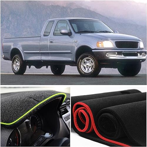 Dash Mat Cover Interior Dashboard Protector pad Compatible with Ford F150 F250 F350 Truck 1992 1993 1994 1995 1996 1997 Dashboard Cover Pad Carpet Protector
