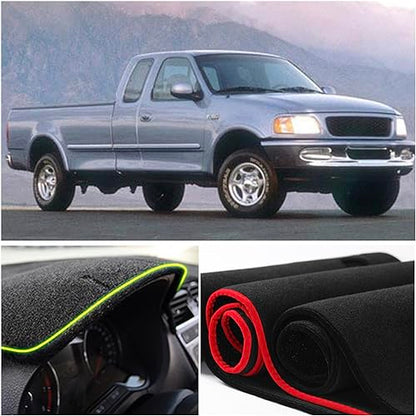 Dash Mat Cover Interior Dashboard Protector pad Compatible with Ford F150 F250 F350 Truck 1992 1993 1994 1995 1996 1997 Dashboard Cover Pad Carpet Protector