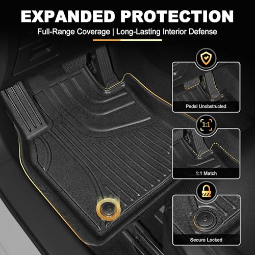 Floor Mats & Cargo Liner Set Custom Fit for Mazda CX-50 2023-2026 (Not for Hybrid) All-Weather TPE Rubber Anti-Slip CX50 Car Interior Accessories - style: 4)23-25 CX-50 Floor & Cargo Mats