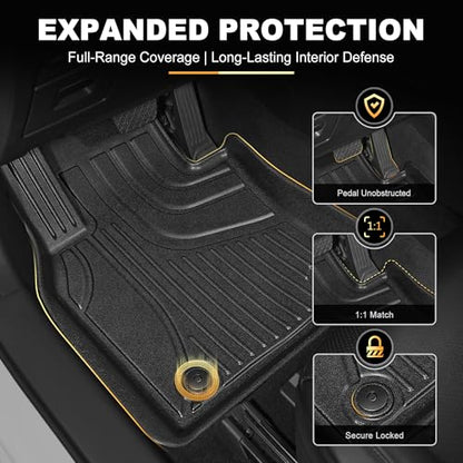 Floor Mats & Cargo Liner Set Custom Fit for Mazda CX-50 2023-2026 (Not for Hybrid) All-Weather TPE Rubber Anti-Slip CX50 Car Interior Accessories - style: 4)23-25 CX-50 Floor & Cargo Mats