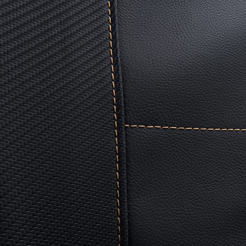 Flying Banner car seat Covers Protects Leopard Printing Velvet Faux Leather Carbon Fiber Front Pair Carbon Fibre (Leopard Black, Front Pair) - color: Leopard Brown Black, size: Front Pair -- 2PCS