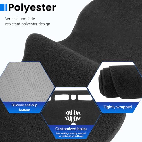 Dash Cover Mat Compatible with Ford Ranger 2019 2020 2021 2022 (Without HUD) Dashboard Cover for Pad Custom Car Dashboard Interior Accessories Ornament - size: Compatible with Ranger 2019-2022(Without HUD)