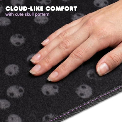 Kuromi Carpet Car Floor Mats - Universal Fit for Cars, SUVs & Trucks - Black with Kuromi Print & Purple, Pink Accents - Front & Rear Set, 4 Piece - color: Carpet Kuromi Midnight