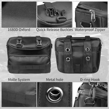 Multifunctional Headrest Organizer Storage Bag Compatible With For Ford Bronco Jeep Wrangler YJ TJ LJ JK JL Gladiator JT UTV ATV Motorcycle Pole Bags Storage Pouch Organizer Tools Bag