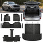 TPE Floor Mats Set for Kia Telluride 2025 2024 2023 2022 2021 2020, All Weather TPE Custom Fit Floor Liners & Cargo Liner & Backrest Mats (Fit 7/8 Seats) - size: 2.For Kia Telluride|20-25