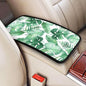 Tropic Leaf Auto Center Console Armrest Cover Pad, Universal Fit Waterproof Comfort Car Armrest Cushion for Most Vehicle SUV Truck - color: Tropic Leaf