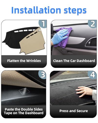 SKYLOTEC Dash Cover Custom Fit for Toyota Camry 2025 XV80 Dashboard Cover Mat Dash Pad Carpet Protector - size: 2025 Camry