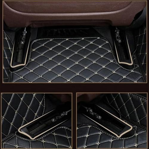 Custom Personalized Floor Mats for Cars, Luxury Full Coverage All Weather Mats, Anti-Slip Set, Customize for 99% of Sedan, Trucks SUV (All Black) - color: All black