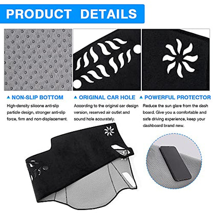Autorder Dashboard Cover Mat for Kia Sorento 2021-2026 Accessories Dash Cover Flannel Dash Mat Sunshade Glare UV Rays Protector(Not 12.3 inch Navigation)
