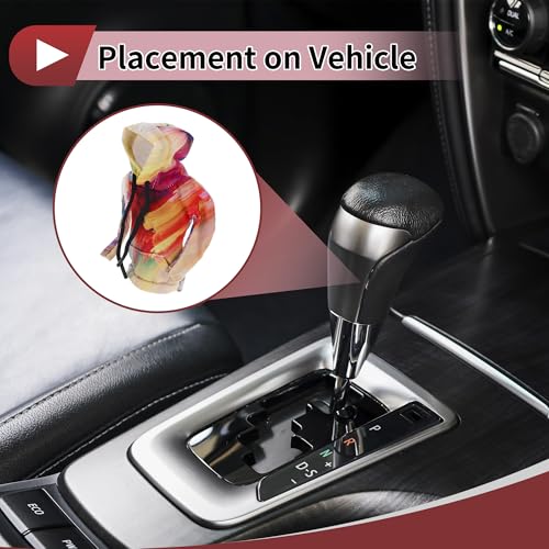 1 Pc Gear Shift Knob Cover Decoration Stick Shifting Handle Protector 5.91"x4.33" 3D Printed Hoodie Style Purple Yellow Polyester