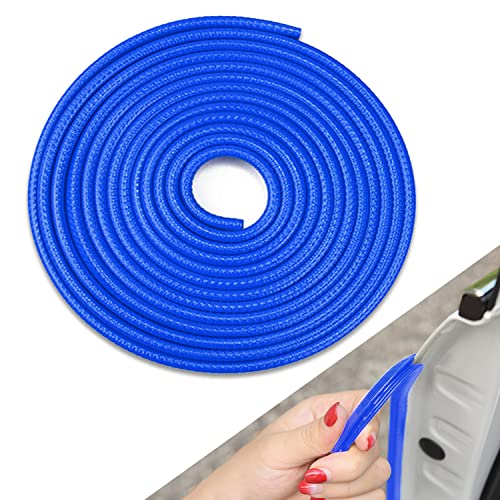 16.4FT Car Door Edge Guards,U Shape Edge Trim Rubber Anti-Collision Seal Protector Fit for Most Universal Vehicle (Blue) - color: BLUE, size: 16.4FT(5m)