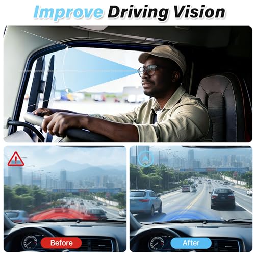 VUSIGN X-Large Seat Cushion for Truck & Car Drivers, Memory Foam Seat Cushion for Long Driving, Sciatica & Tailbone Pain Relief, Ergonomic Back Support Cushion with Non-Slip Bottom & Washable Cover