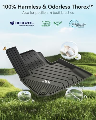 3W 2018-2024 BMW X3 Floor Mats & 2019-2025 X4 Floor Liner, All Weather TPE Custom Fit Accessories for X3 G01 X4 G02 30i M40i 30e M BMW X4 M M40i xDrive30i Full Set Car Mats, 5PCS - style: 2) X3 2018-2024 | X4 2019-2024 | Floor Mats