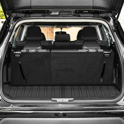 Floor Mats & Cargo Liner Fit for Hyundai Palisade 2025 2024-2020 7 Seats, All Weather TPE Custom Palisade Floor Liners, Automotive 1st & 2nd & 3rd Row Mats and Trunk Mat Car Mats Set Accessories - style: 20-25 Hyundai Palisade Full Mats Set