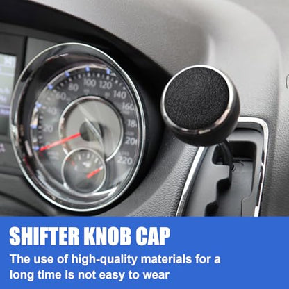 Shift Lever Knob Cap Black Compatible with 2011-2020 Dodge Caravan 2012-2019 Chrysler Town and Country, Automatic Transmission Shift Shifter Lever Knob Cap (1Pc Cap only)