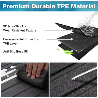 Mixsuper Cargo Liner for Mazda CX-5 2017-2025, All Weather Trunk Mat for CX5 Accessories Anti-Slip Trunk Liner Rear Cargo Mat Black
