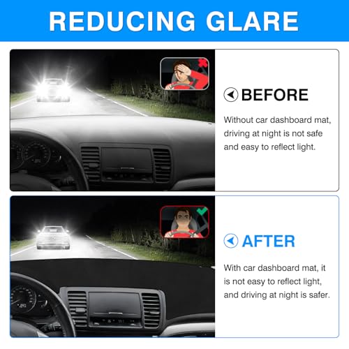 Autorder Dashboard Cover Mat for Legacy/Outback 2005-2009 Accessories Dash Cover Upgrade Flannel Dash Mat Sunshade Glare UV Rays Protector - size: 2005-2009 Legacy/Outback