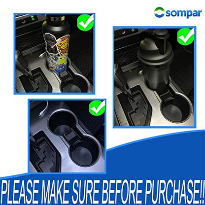 Osompar Center Console Cup Holder Insert Divider Compatible with 2012-2017 Toyota Camry 2016-2021 Tacoma Replaces 55618-06050 - size: 16-21 Tacoma & 12-17 Camry