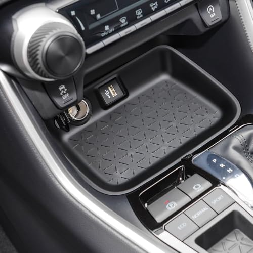 auovo Passenger Storage Organizer Mat Compatible with Toyota RAV4 Accessories 2025 2024 2023 2022 2021 2020 2019 RAV-4 Drivers Side Cubby Organizer Passenger Glove Box Organizer Tray (3PCS)