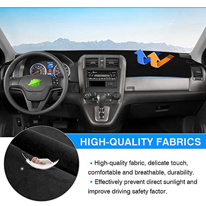 Autorder Dashboard Cover Mat for Honda CRV 2007-2011 Accessories Dash Cover Flannel Dash Mat Sunshade Glare UV Rays Protector (Without HUD) - size: 2007-2011 Honda CRV
