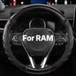 West Llama Customized Auto Car Steering Wheel Cover for Dodge RAM 1500 2500 3500, 15.5-16 inch(Black+Red-Large Size) - color: D-Black+Red