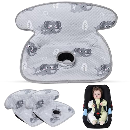 Piddle Pad Waterproof Car Seat Protector for Potty Training – Flat, Padding-Free Machine Washable Seat Cover for Spills & Potty Accidents – for Car Seat, Stroller, High Chair (Gray, 2PC) - color: Grey, size: 2 Pack