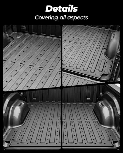 3W Truck Bed Mat for Dodge Ram 1500/1500 RHO 2019-2026 & Ram 1500 Classic 2019-2024 Short Bed (5.7 FT / 67.4inches) All Weather Protection TPE Heavy Duty Cargo Bed Liner (Not for Rambox) - size: 2. Dodge Ram 1500|19-26|Truck Bed Mat