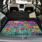 Universal Car Trunk Mat, All Weather Trunk Protection Cargo Liner, Stylish Vehicle Interior Accessories, Durable Cargo Mat Rear Trunk Line Suitable for Most Car (Purple Flowers, 29" x 39") - color: Purple Flowers