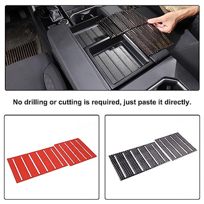 Aunginsy Car Central Control Armrest Box Slot Pad Sticker Compatible with Toyota Tundra 2022-2024 Armrest Box Storage Box Cover Slot Panel Slot Sticker Armrest Lid Storage Slot Trim Cover Accessories - size: Central Control Armrest Box Slot Pad Sticker