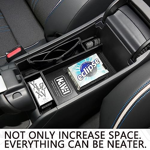 Center Console Organizer Tray Compatible with Honda HRV 2023 2024 2025 2026 2027 Accessories, Armrest Storage Box for HRV EX/EX-L/LX/SE/Sport/Touring,Black Trim
