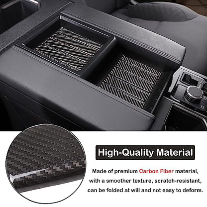 Aunginsy Car Central Control Armrest Box Slot Pad Sticker Compatible with Toyota Tundra 2022-2024 Armrest Box Storage Box Cover Slot Panel Slot Sticker Armrest Lid Storage Slot Trim Cover Accessories - size: Central Control Armrest Box Slot Pad Sticker