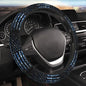 Navy Camo Camouflage Hunting American Flag Car Steering Wheel Cover,Non-Slip Elastic Neoprene-Sweat Car Accessories,Universal 15 Inch Fit Auto, Vans Trucks,Suvs, Truck - color: Navy Camo Camouflage Hunting American Flag