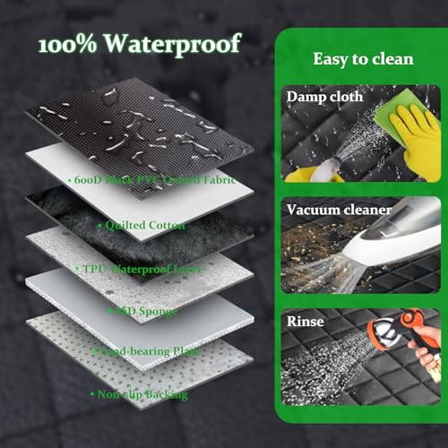 Front Cargo Trunk Liner Frunk Mat for Hummer EV Accessories All-Protection Cargo Mat Liner for 2022-2024 2025 2026 Hummer EV SUV Pickup Front Bed Mat Heavy Duty 3D Cargo Liner Protection (Style A)