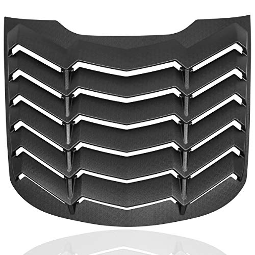 2015-2023 Rear+Side Window Louvers Windshield Sun Shade Cover Lambo Style Matte Black Compatible with Ford Mustang 2015 2016 2017 2018 2019 2020 2021 2022 2023 Complete Set … - size: 2015-2020 Rear+Side