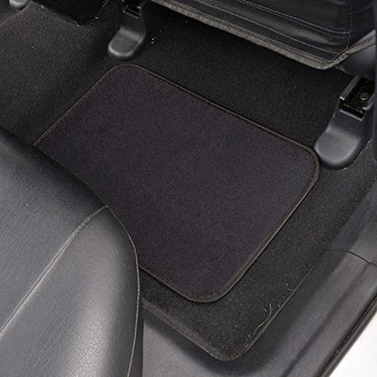 BDK MT-120-CC Interlock Car Floor Mats-Secure No-Slip Technology for Automotive Interiors Inter-Locking Carpet, 4 Piece, Charcoal - color: Charcoal