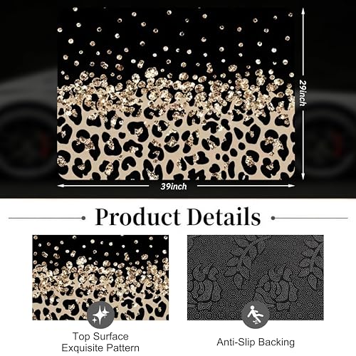 Car Trunk Mat - Universal Size 29" x 39", Leopard Print Pattern Cargo Liner, Car Accessory for SUVs/Sedan/Wagons, Durable Protective Mat, Trunk Liner for Families/Travel Enthusiasts - style: Leopard Print-9