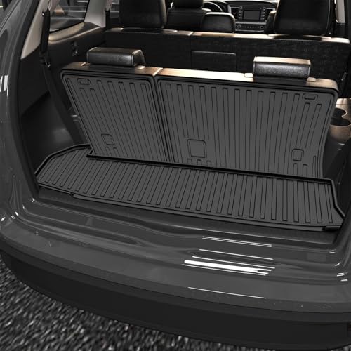 AOMSAZTO Cargo Mat Compatible with 2014-2019 Toyota Highlander Cargo Liner with Backrest Mat for 7 Seat Highlander Accessories (2014-2019 Toyota Highlander Cargo Mat with Backrest Mat) - style: 2014-2019 | For Toyota Highlander Cargo Mat