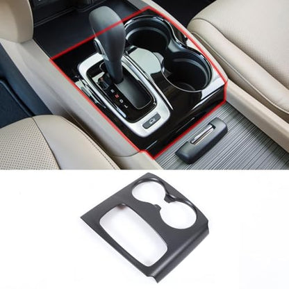 Gear Shift Panel Cover Trim for Honda Pilot 2016-2020/ Honda Ridgeline 2017-2019, ABS Automotive Center Consoles Cup Holder Cover Protector Accessories (Matte Black) - color: Matte Black