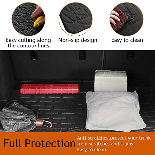 Vehicle Mat Universal Fit Trunk Cargo Liner All Weather Protection XPE Material Seat Back Protector Trim-to-Fit Compatible with Most Cars SUV Sedan (Trunk Mat) - size: Trunk Mat