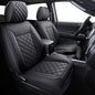 Tomatoman Tacoma Seat Covers Compatible with Toyota Tacoma 2005-2024 2025 2026 TRD Sport Offroad Access Extended Cab SR5 V6 Limited Waterproof Faux Leather(Full Set, Black) - color: Full Set/Black