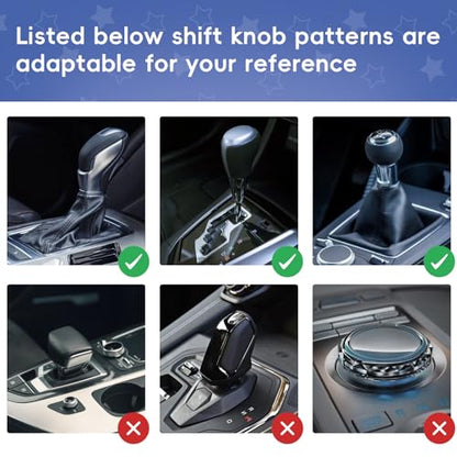 Car Gear Shifter Shift Knob Hoodie Cover Star Glow in The Dark Universal Funny Mini Automotive Interior Accessories for Gearshift, Blue - color: Blue