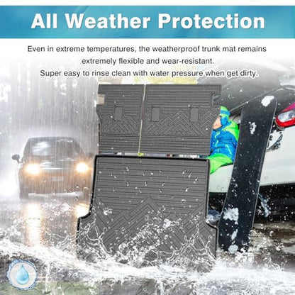 Mixsuper Cargo Liner for Subaru Outback 2020-2025, Cargo Mat Backrest Mat for Outback, All Weather Trunk Mat Backrest Mat TPE Back Seat Cover Protector for Outback Accessories - size: 20-25 |Outback| Cargo & Backrest Mat