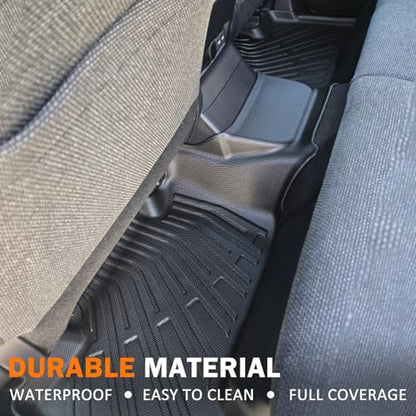 KUST Floor Mats Cargo Mat Set for 2024 2025 2026 Toyota Land Cruiser 5 Seats, All Weather Trunk Mat Back Seat Protector for Land Cruiser Accessories TPE Rubber Cargo Liner High Side - style: For │ Land Cruiser 2024-2026 │ Full Set