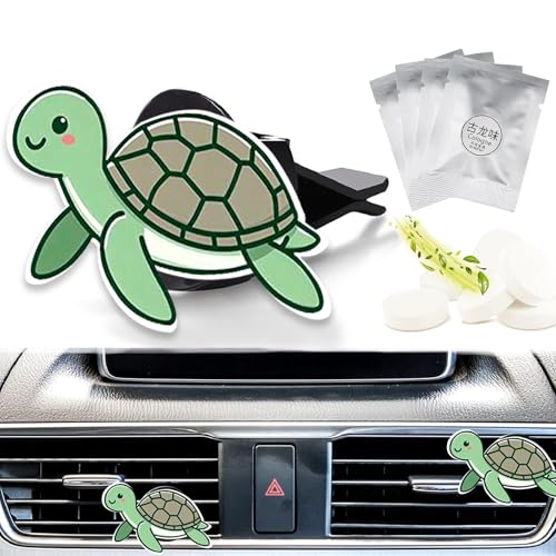 Cute Car Air Freshener Clips Sea Turtle Car Vent Clip Turtle Cars Scents Cologne Air Conditioner Clip Auto Vent Interior Decoration Cars Accessories Turtles Loves Gifts for Women Men - color: Sea Turtle