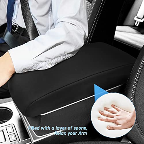 INTGET Car Center Console Armrest Cover for Subaru Outback/Legacy Accessories 2015 2016 2017 2018 2019 Leather Middle Console Arm Rest Box Lid Seat Cover Protector Cushion Saver (Black Neoprene) - color: Black Neoprene