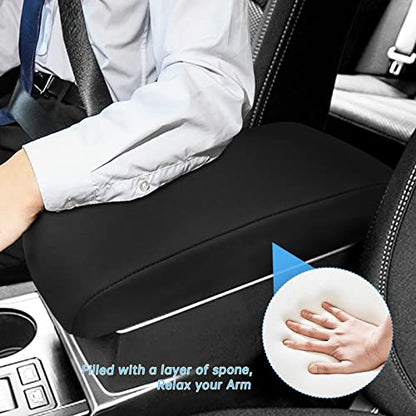 INTGET Car Center Console Armrest Cover for Subaru Outback/Legacy Accessories 2015 2016 2017 2018 2019 Leather Middle Console Arm Rest Box Lid Seat Cover Protector Cushion Saver (Black Neoprene) - color: Black Neoprene
