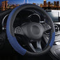Cxtiy Universal Car Steering Wheel Cover Cool for Summer Warm for Winter Steering Wheel Cover Fit Most of Cars SUV Auto Vehicle (C-Blue) - color: C-blue